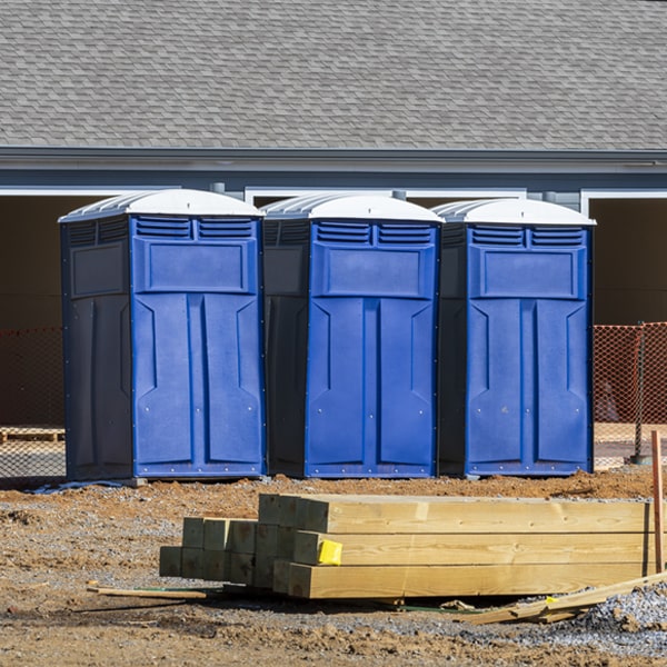 how often are the porta potties cleaned and serviced during a rental period in Yorkshire Virginia